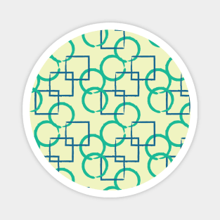 Square and Circle Seamless Pattern 017#002 Magnet